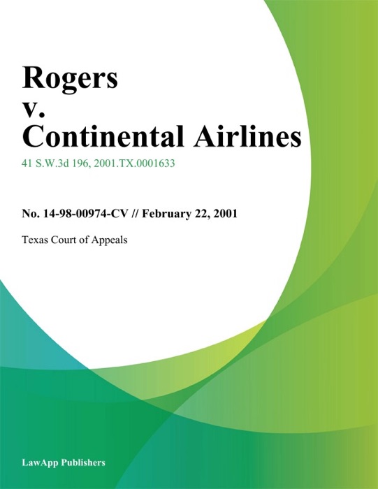 Rogers V. Continental Airlines