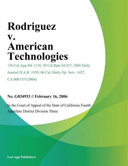 Rodriguez v. American Technologies