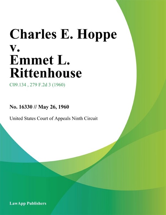 Charles E. Hoppe v. Emmet L. Rittenhouse