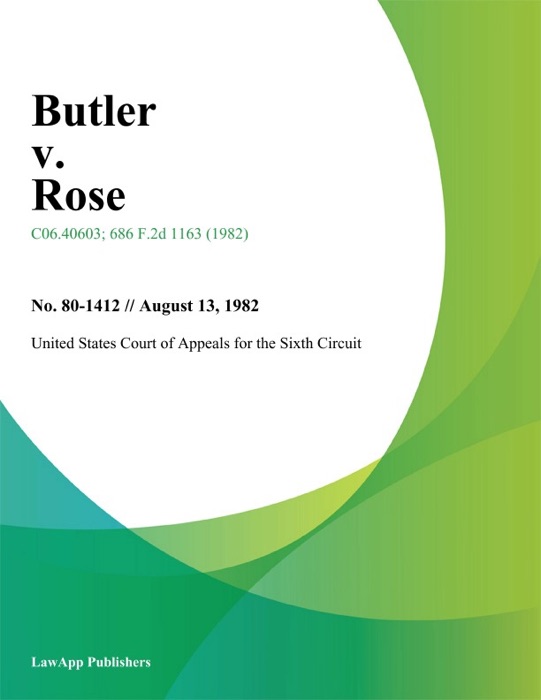 Butler V. Rose