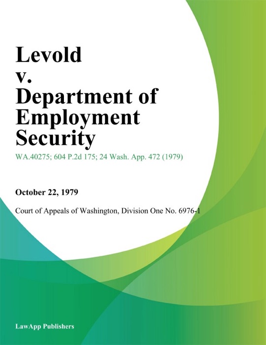 Levold v. Department of Employment Security