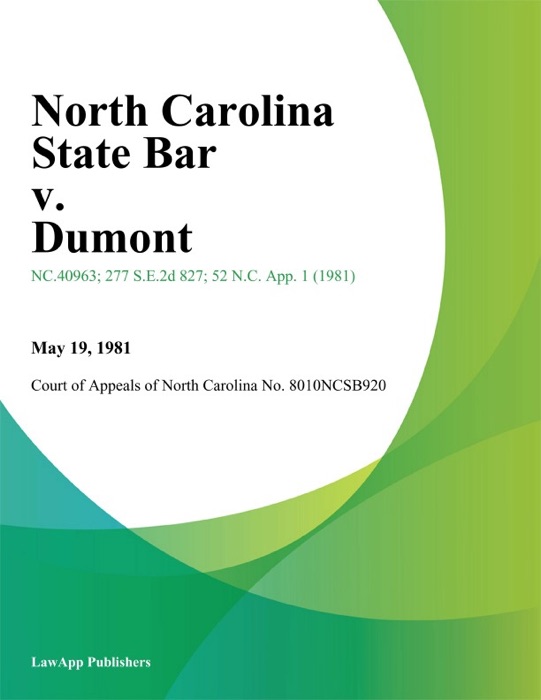 North Carolina State Bar v. Dumont