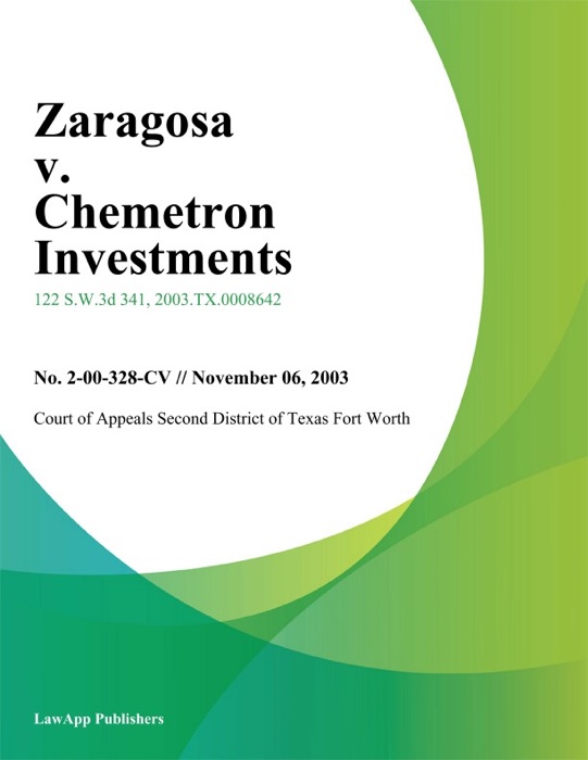 Zaragosa v. Chemetron Investments