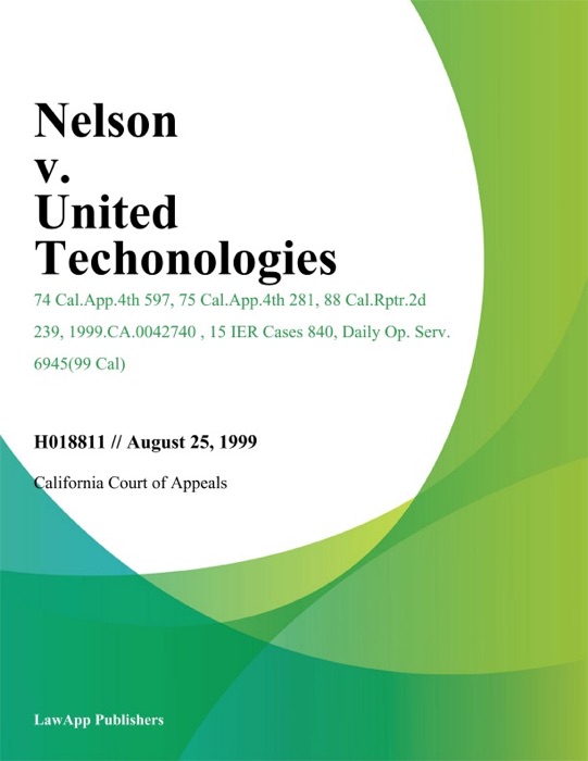 Nelson v. United Techonologies