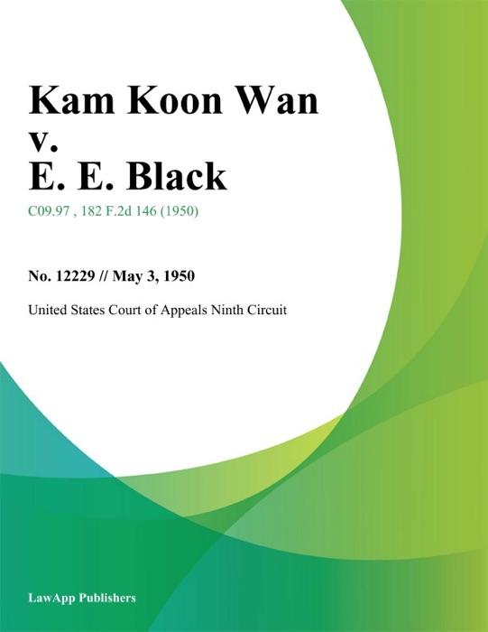 Kam Koon Wan v. E. E. Black