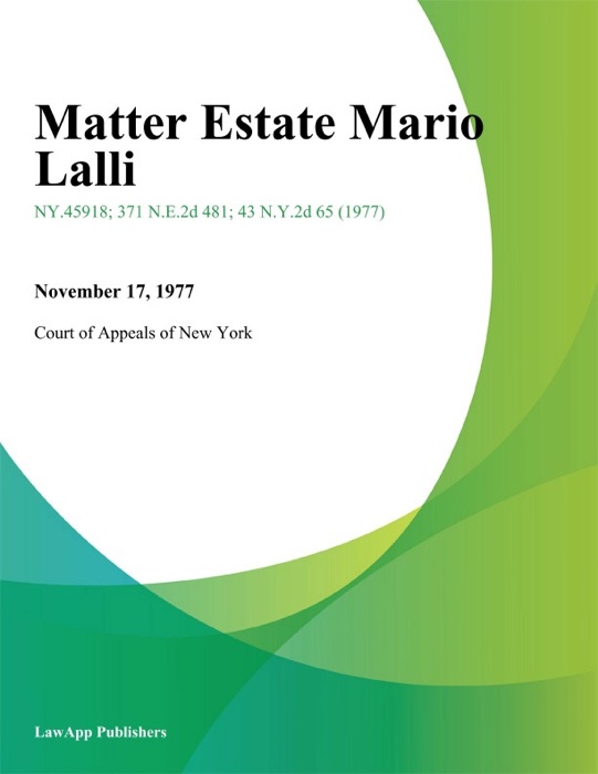 Matter Estate Mario Lalli