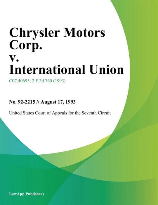 Chrysler Motors Corp. v. International Union