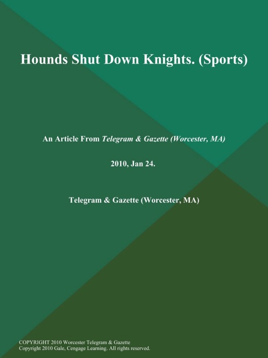 Hounds Shut Down Knights (Sports)