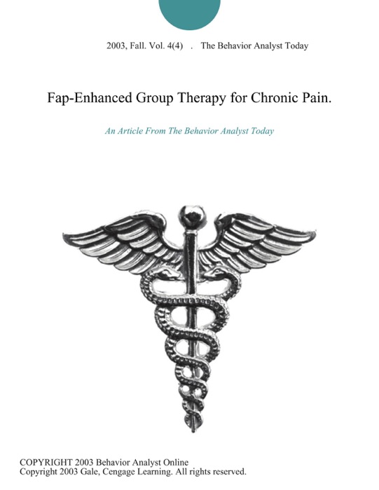 Fap-Enhanced Group Therapy for Chronic Pain.