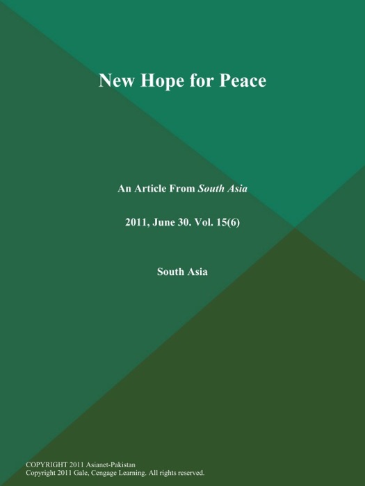 New Hope for Peace