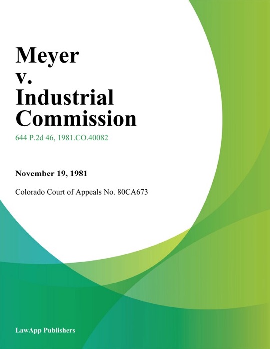 Meyer v. Industrial Commission