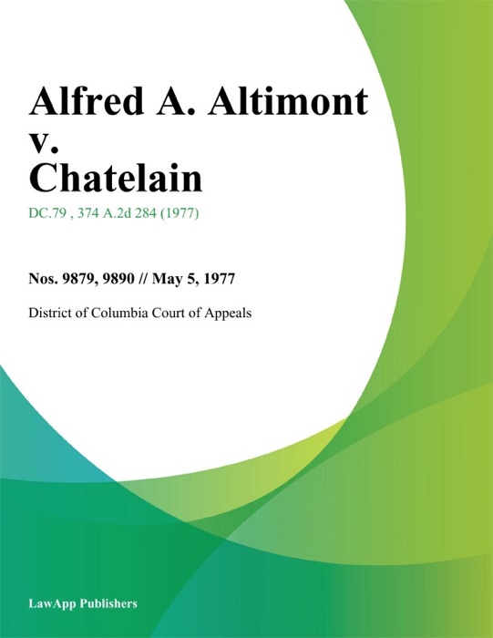 Alfred A. Altimont v. Chatelain