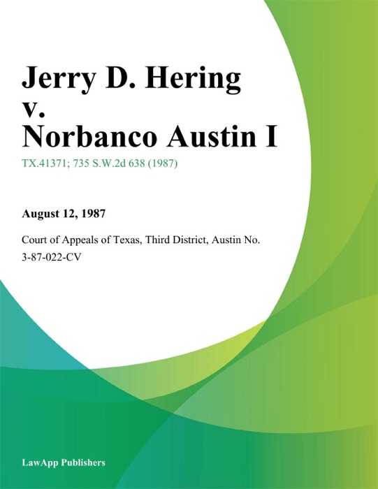 Jerry D. Hering v. Norbanco Austin I