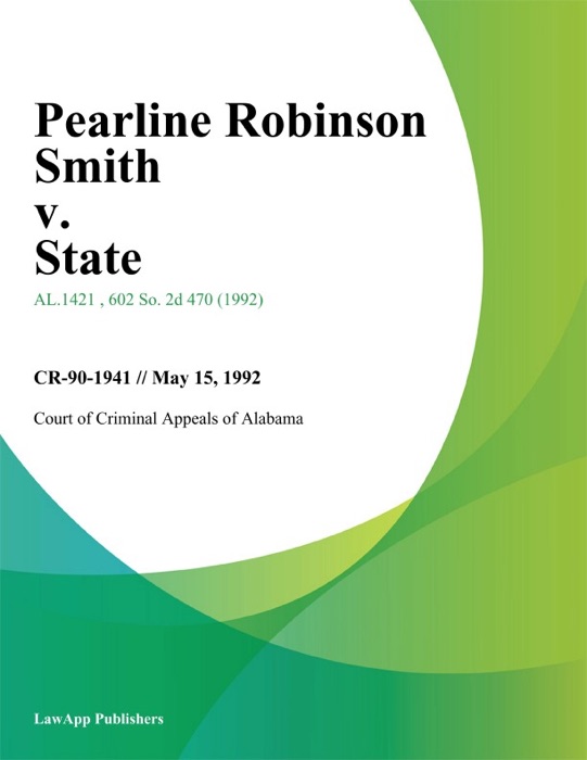 Pearline Robinson Smith v. State