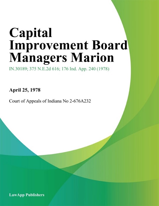 Capital Improvement Board Managers Marion