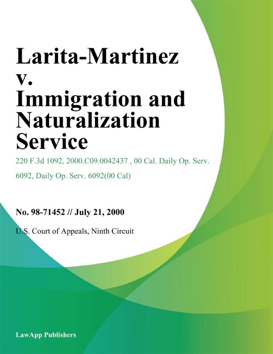 Larita-Martinez v. Immigration And Naturalization Service