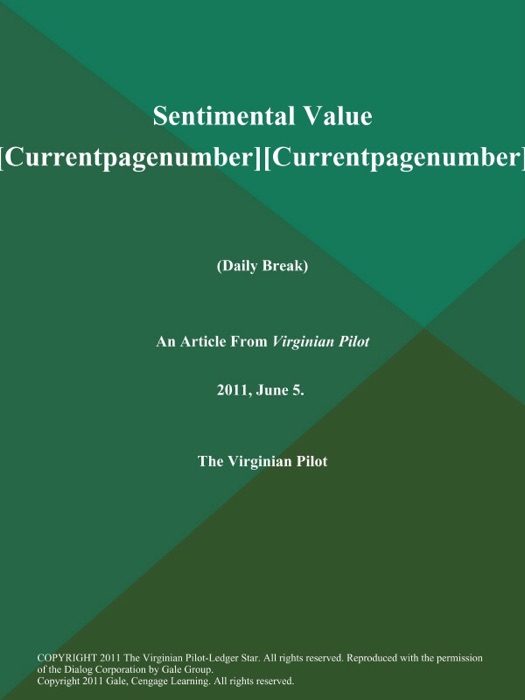 Sentimental Value [Currentpagenumber][Currentpagenumber] (Daily Break)