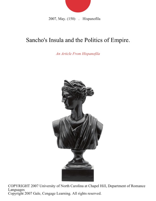 Sancho's Insula and the Politics of Empire.