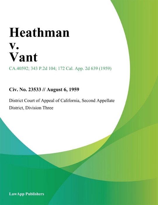 Heathman v. Vant