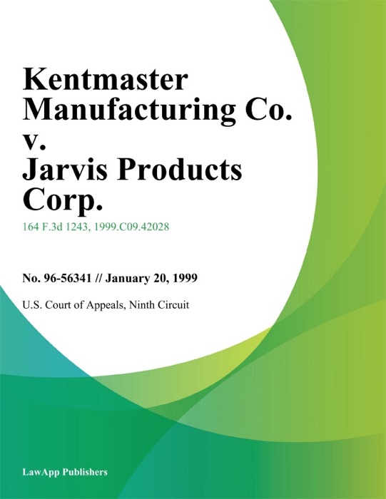 Kentmaster Manufacturing Co. v. Jarvis Products Corp.