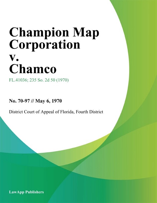 Champion Map Corporation v. Chamco