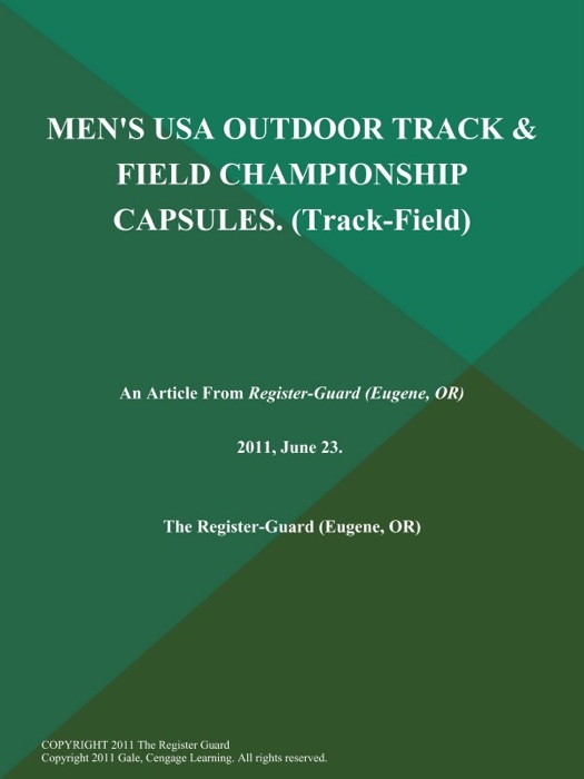 Men's USA Outdoor Track & Field Championship Capsules (Track-Field)