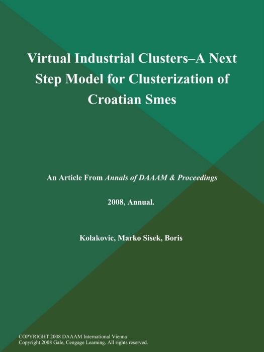 Virtual Industrial Clusters--a Next Step Model for Clusterization of Croatian Smes