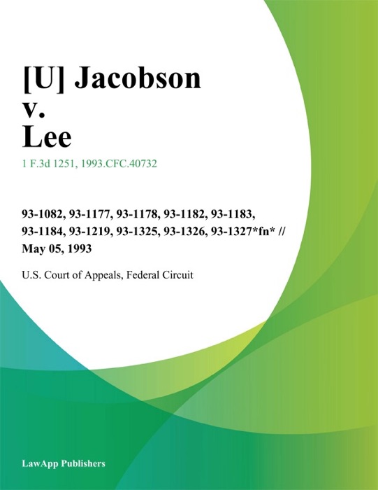 Jacobson v. Lee