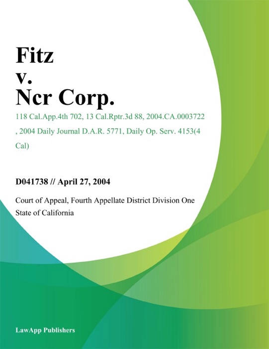 Fitz V. Ncr Corp.