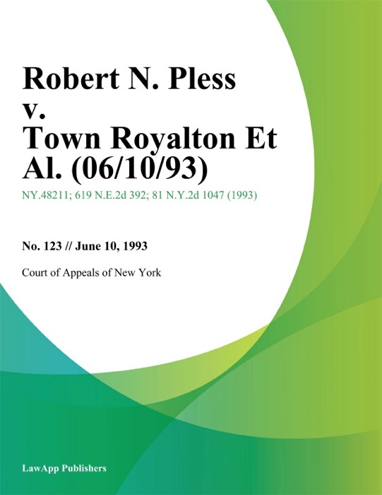 Robert N. Pless v. Town Royalton Et Al.