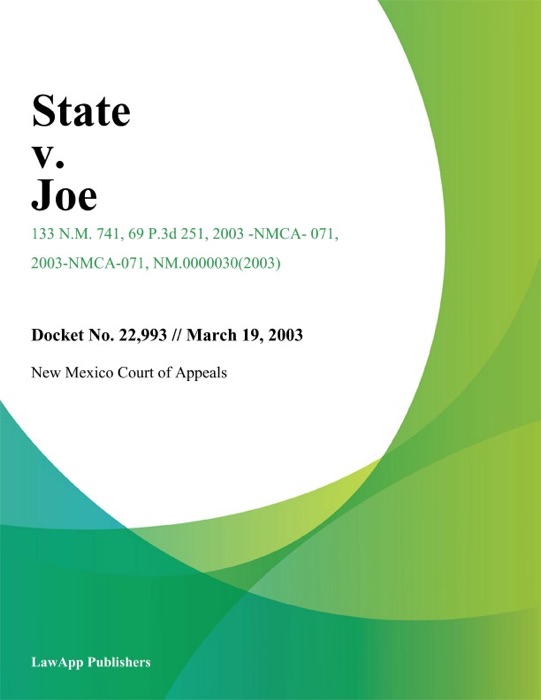State V. Joe