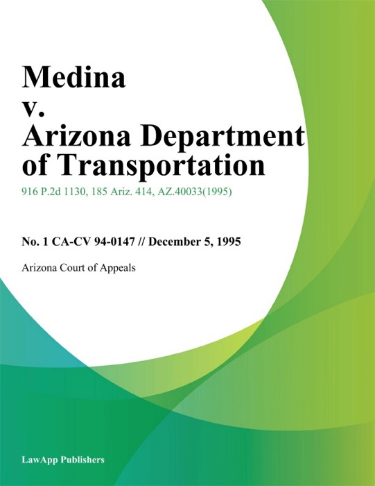 Medina v. Arizona Department of Transportation