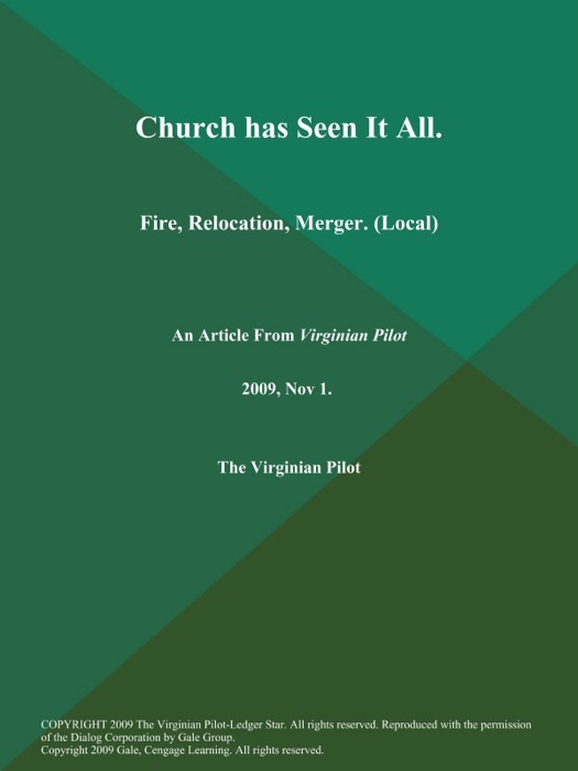 Church has Seen It All: Fire, Relocation, Merger (Local)