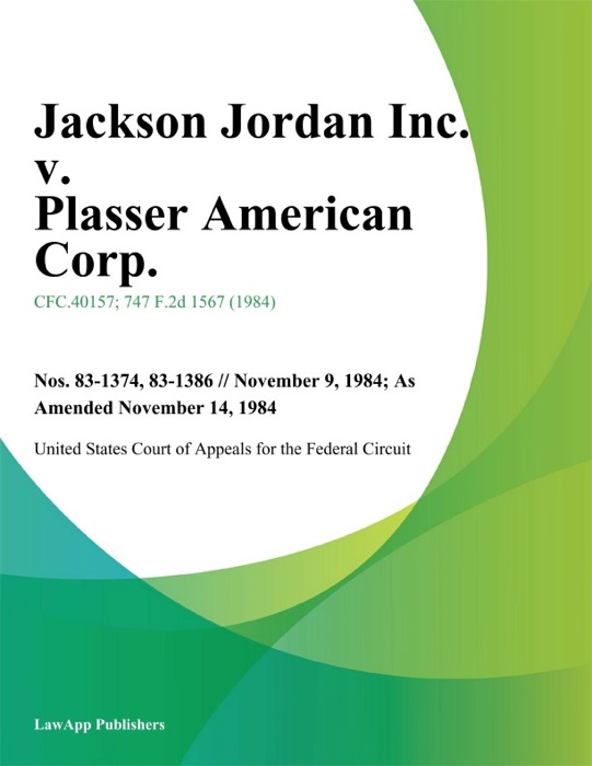 Jackson Jordan Inc. v. Plasser American Corp.