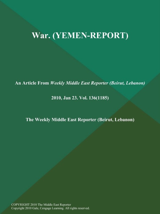 War (YEMEN-REPORT)