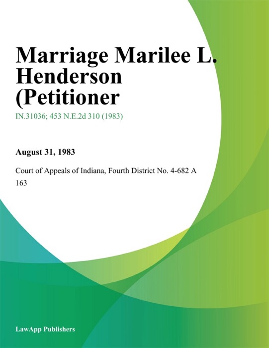 Marriage Marilee L. Henderson (Petitioner