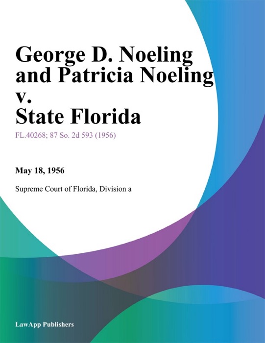 George D. Noeling and Patricia Noeling v. State Florida