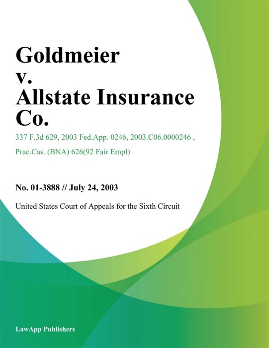 Goldmeier V. Allstate Insurance Co.