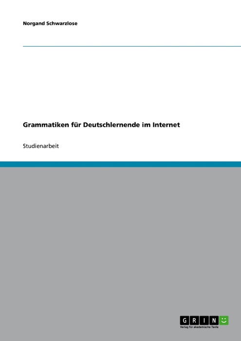 Grammatiken für Deutschlernende im Internet