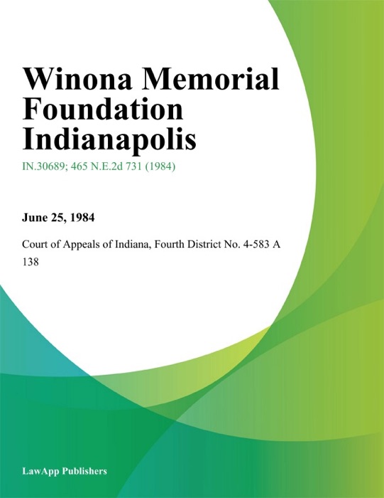 Winona Memorial Foundation Indianapolis