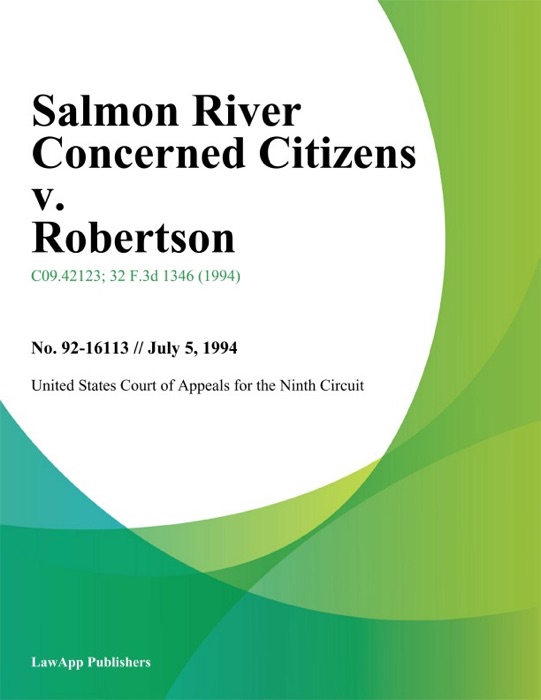 Salmon River Concerned Citizens v. Robertson