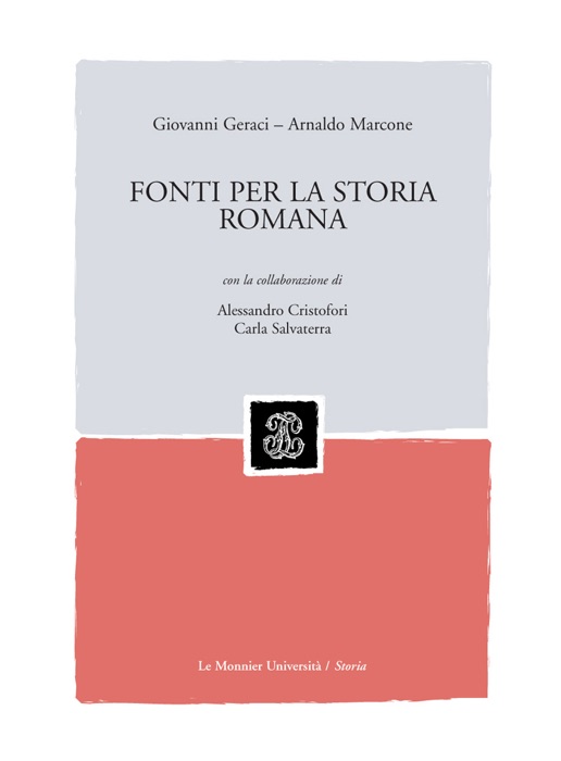 FONTI PER LA STORIA ROMANA