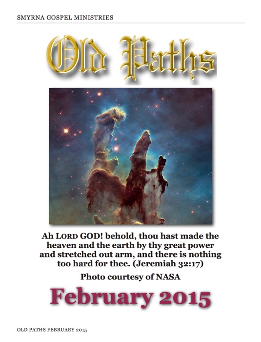 Old Paths February 2015