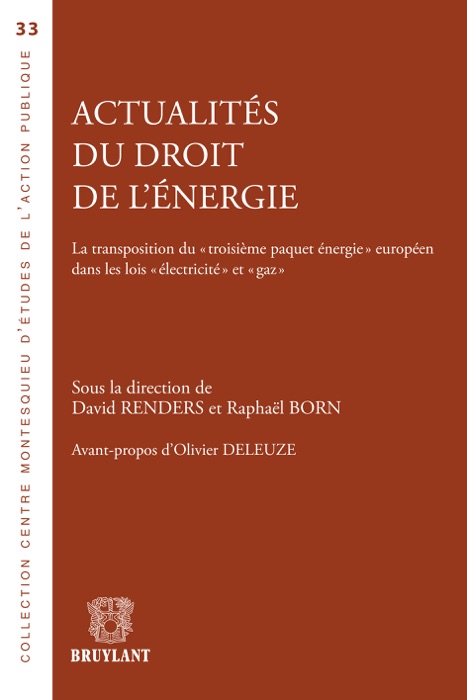 Actualités du droit de l'énergie