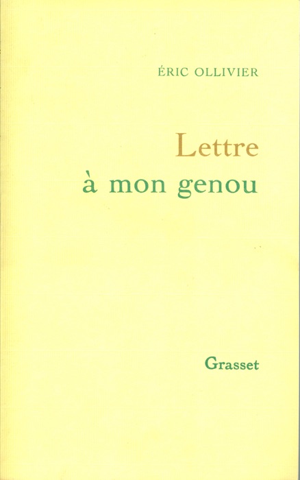 Lettre à mon genou