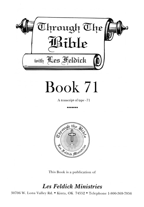 Through the Bible with Les Feldick, Book 71