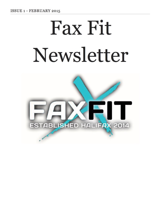 Fax Fit Newsletter Newsletter