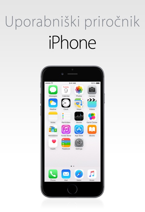 Uporabniški priročnik za iPhone za programsko opremo iOS 8.4