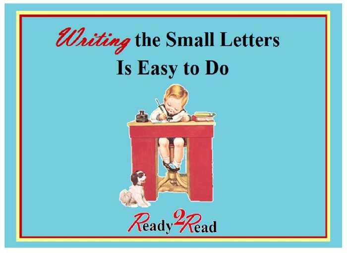 Writing the Small Letters Is Easy to Do: Early Learning to Read Books