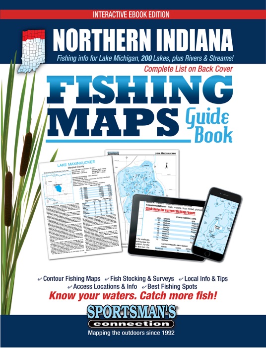 Northern Indiana Fishing Maps Guide Book